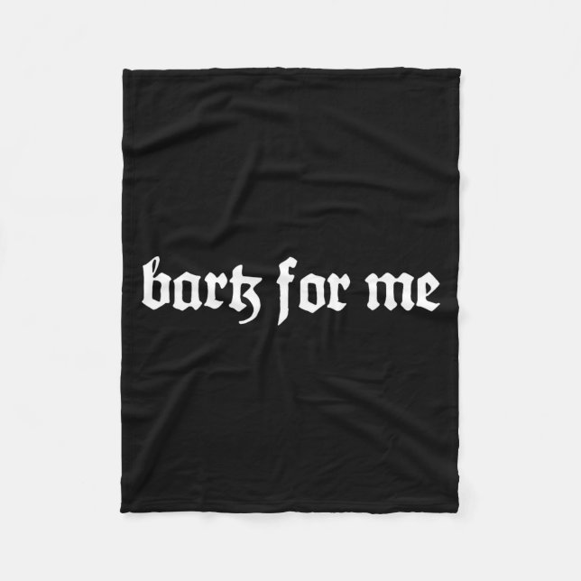 Couverture Polaire Bark For Me Gothic  (Devant)