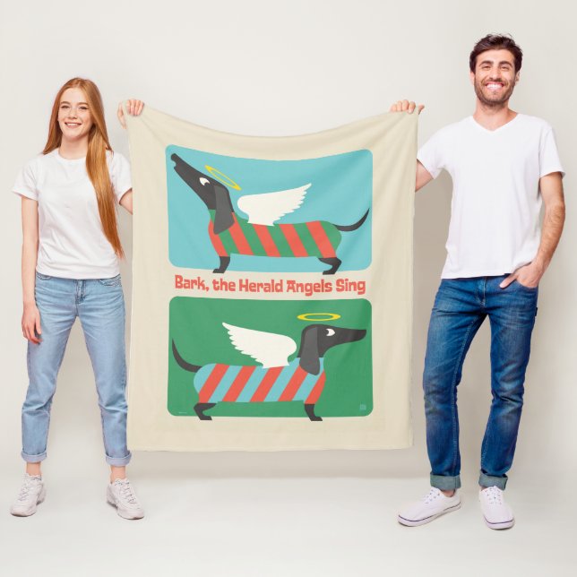 Couverture Polaire Bark, Le Herald Angels Chante (En situation)