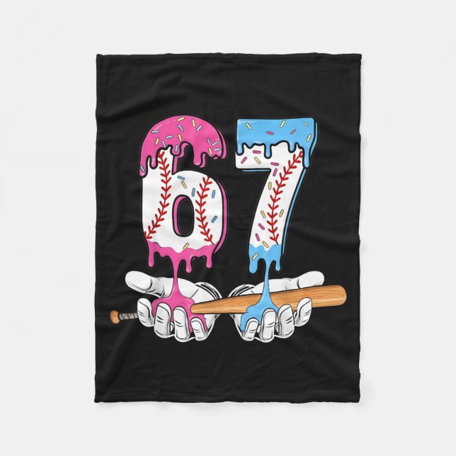 Couverture Polaire Baseball 67 Ice Cream Drip Six Seven Boys Funny Me (Devant)