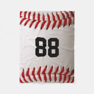 Couverture Polaire Baseball avec numéro personnalisable