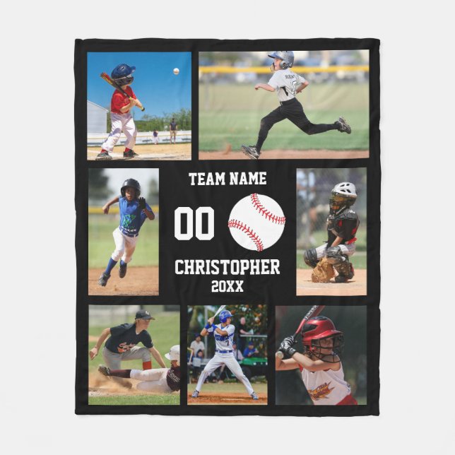 Couverture Polaire Baseball Senior Night Sports Keepsake (Devant)