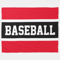 BASEBALL Sportif Rouge clair Noir Blanc rayures