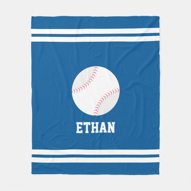 Couverture Polaire Baseball thème personnalisé enfants (Devant)