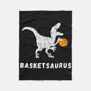 Couverture Polaire Basket-ball Dinosaur Baller T-rex Dino Jouer Bask