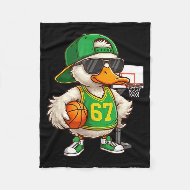 Couverture Polaire Basketball 67 Six Seven Funny Basketball Meme Drip (Devant)
