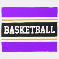 BASKETBALL amusant violet noir jaune rayures de co