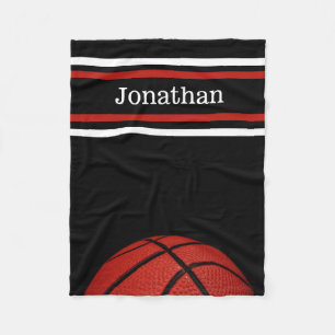 Couverture Polaire Basketball Nom du sport, entraîneur joueur coéquip