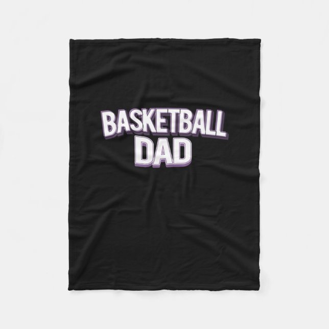 Couverture Polaire Basketball Papa - Drôle papa (Devant)