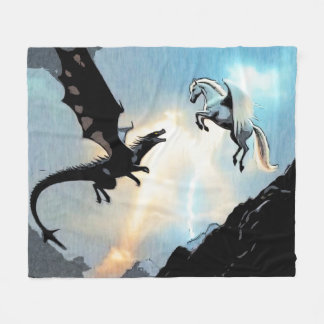 Couverture Polaire Bataille du dragon et de Pégase