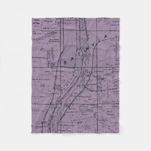 COUVERTURE POLAIRE BATAVIA ILLINOIS 1871 MAP FOX RIVER VALLEY