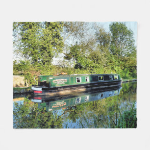 COUVERTURE POLAIRE BATEAU À NARROWBOAT MOUILLÉ SUR LE CANAL