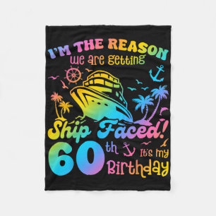 Couverture Polaire Bateau Faced C'est mon 60e anniversaire Cruising S