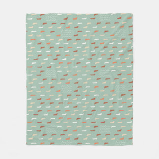 Couverture Polaire Bateaux manquants - turquoise léger