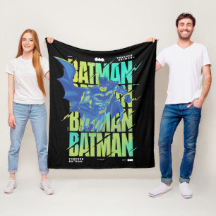 Couverture Polaire Batman Électrique Qui Traverse La Typographie