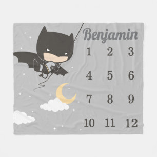 Couverture Polaire Batman mensuelle Milestone Baby