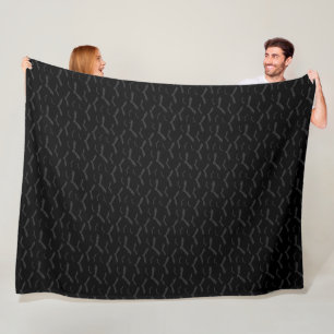 COUVERTURE POLAIRE BATS ÉFFRAYANTS NOIRS