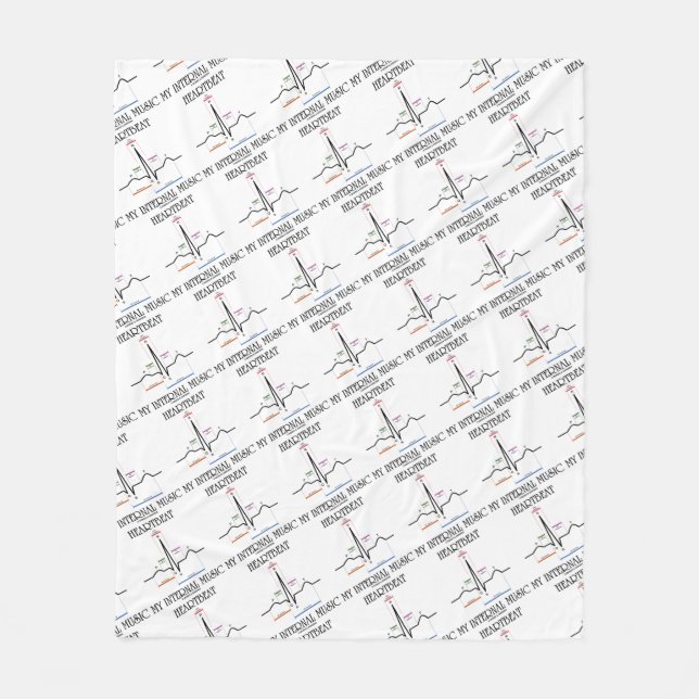Couverture Polaire Battement de coeur mon rythme interne de sinus de (Devant)
