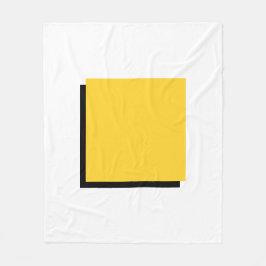 Couverture Polaire Bauhaus Art Jaune Carré