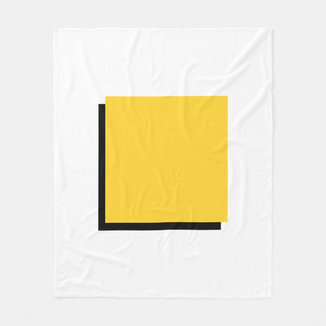 Couverture Polaire Bauhaus Art Jaune Carré (Devant)