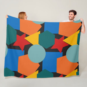Couverture Polaire Bauhaus Formes Blanche polaire