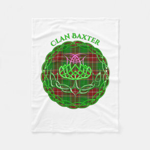 Couverture Polaire Baxter Tartan Écossais Chardon Celtique