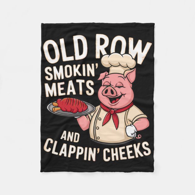 Couverture Polaire Bbq Old Row Smoking Meats And Clappin Cheeks 1  (Devant)