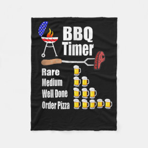 Couverture Polaire Bbq Timer Barbecue Grill Grill Bière cadeau