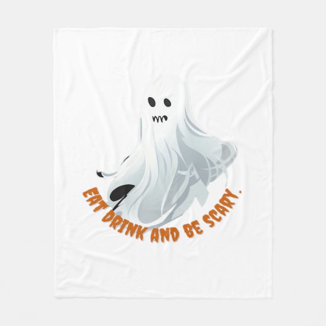 Couverture Polaire Be Boos Eat Drink And Be Scary Classic  (Devant)