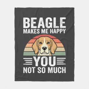 Couverture Polaire Beagle Me Rend Heureux Amateur De Chien