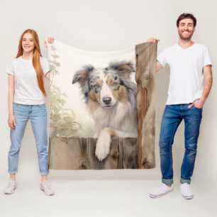 Couverture Polaire Beau bleu Merle Aussie