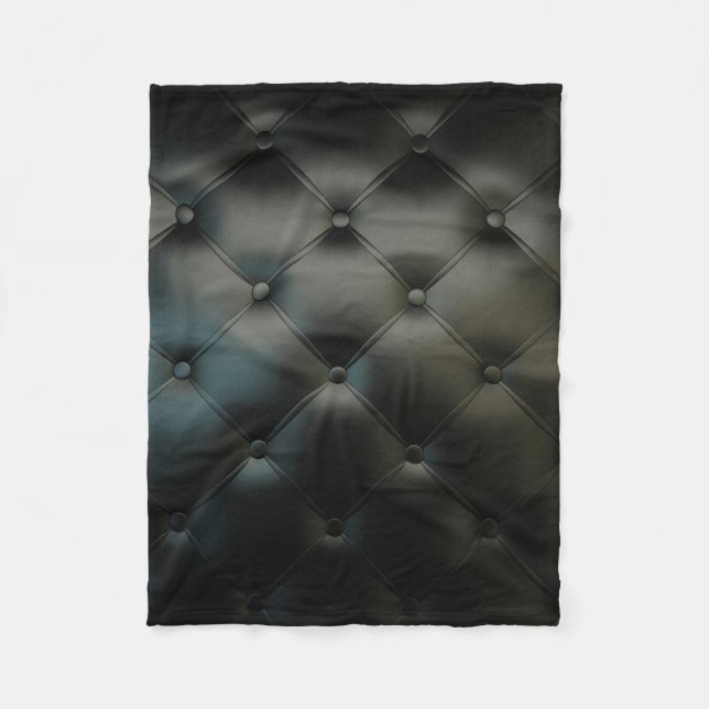 Couverture Polaire Beau cuir noir romantique (Devant)