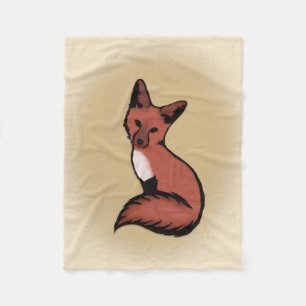 Couverture Polaire Beau Fox rouge
