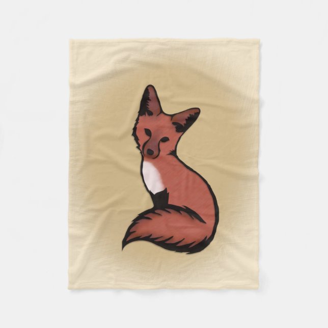 Couverture Polaire Beau Fox rouge (Devant)