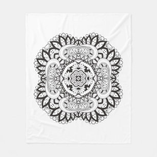 Couverture Polaire Beau griffonnage de carré de Deco