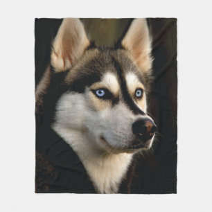Couverture Polaire Beau Oreiller Husky Lrow
