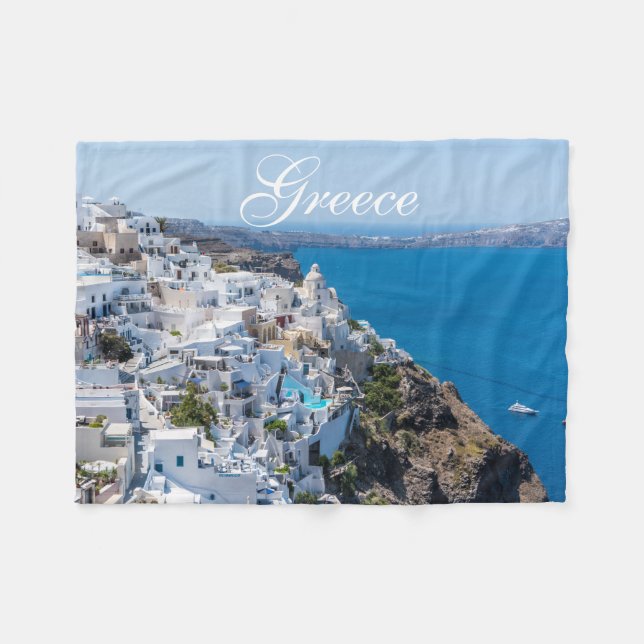 Couverture Polaire Beau paysage grec (Devant (Horizontal))