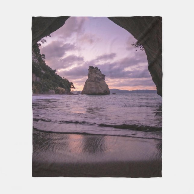 Couverture Polaire Beau Paysage Mer Et Ciel (Devant)
