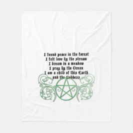 Couverture Polaire Beau poème Wiccan