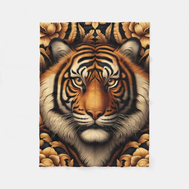 Couverture Polaire Beau tigre (Devant)