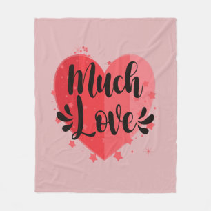 Couverture Polaire Beaucoup d'amour, grand coeur