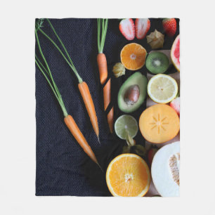 Couverture Polaire Beaux Fruits Et Légumes