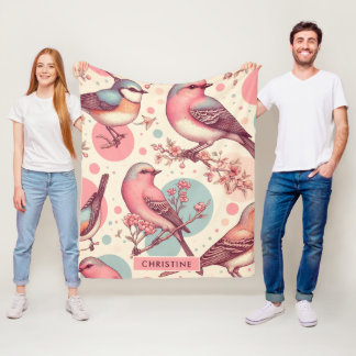 Couverture Polaire Beaux mignons Peinture Vintage