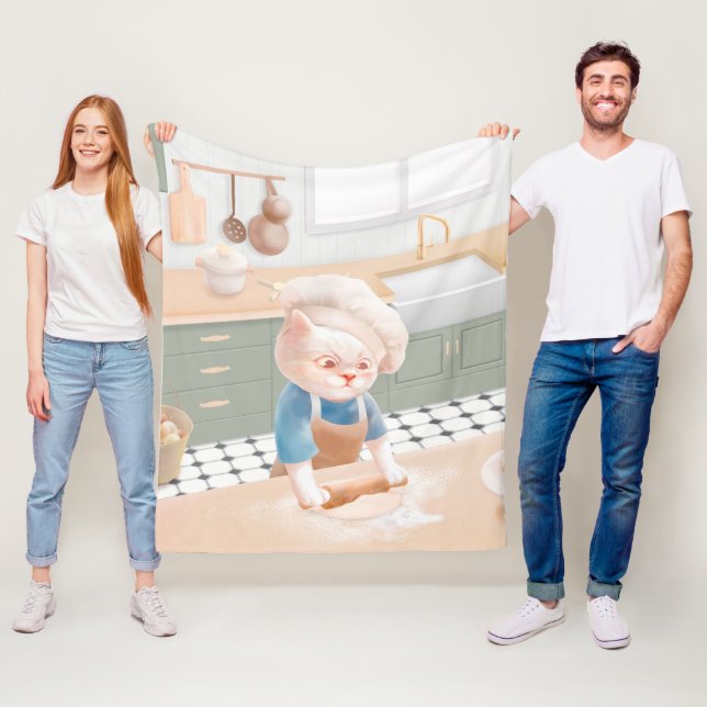 Couverture Polaire Bébé Bébé - Cosy Morning Kneading (En situation)