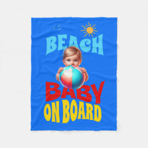 Couverture Polaire Bébé De Plage À Bord