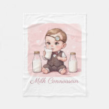 Bébé Fille Connaisseur de Lait Impression pour la