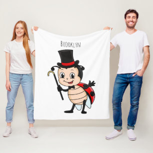 Couverture Polaire Bébé mignon avec chapeau et dessin animé de cravat