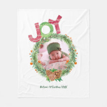 Bébés 1er Cadeaux de Noël PHOTO Wreath Keepsaké