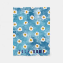 Belle aquarelle marguerite Monogramme polaire