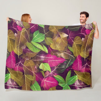 Couverture Polaire Belle automne Feuilles d'automne Motif
