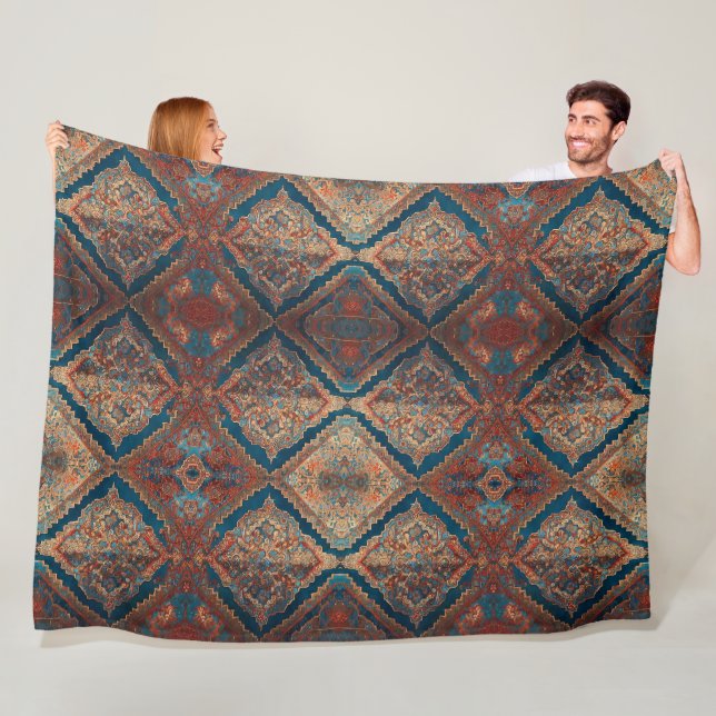 Couverture Polaire Belle collection Perse ancienne Motif moderne (En situation)